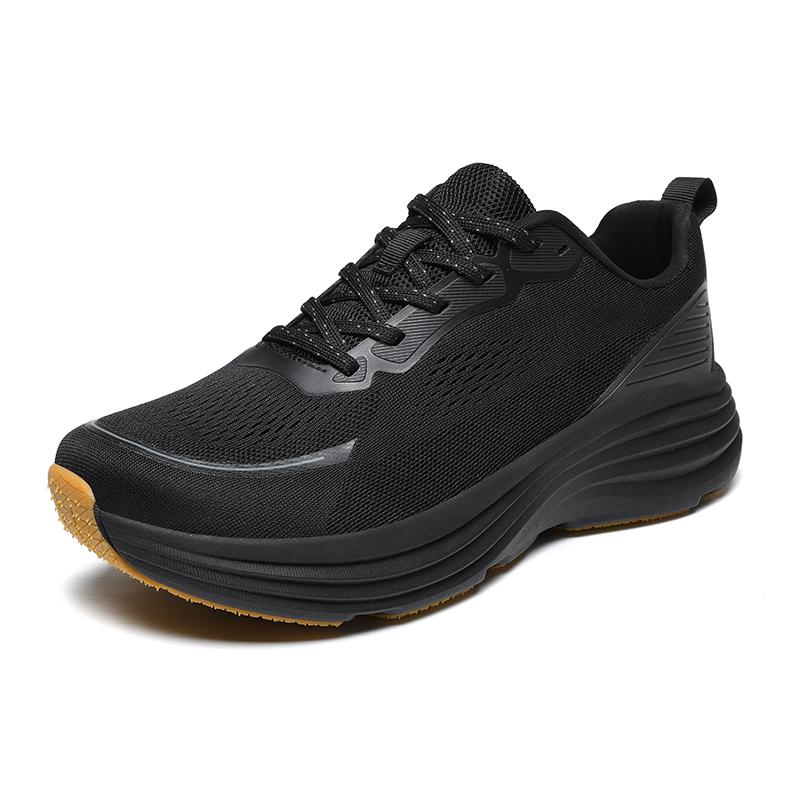 Fashionable Men's Sports Running Shoes, Mesh Breathable Spring Marathon Thick Soled Running Shoes, Sizes 39-48