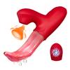 Sucking Rose Vibrator with Tongue Licking for Women Clitoral Stimulation Nipples Stimulator Female  Adult Goods Sex Toys 18+