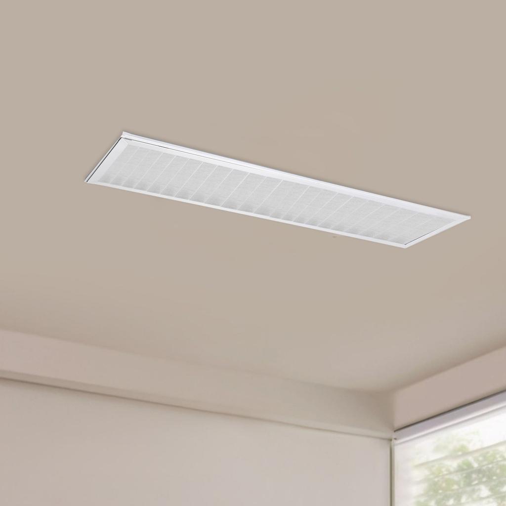 Ceiling Light Diffuser Cover 2M Strip Office Lamp Shade Anti Dazzle Fire Resistant High Temperature Safe for Meeting Room Work