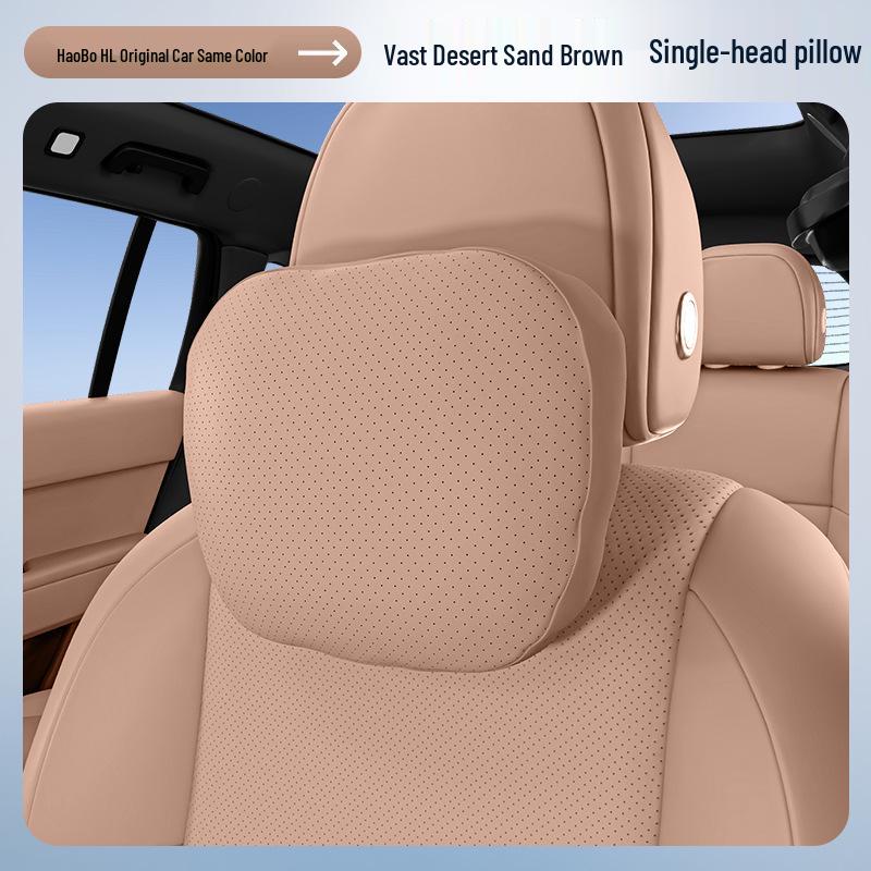 Essential Car Interior Set: Haobo HL Headrest, Lumbar Support, Neck & Waist Protection. No Specification