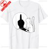 Middle Finger Cat Stateunisext Cat Funny Gift Tshirt Regular Short Sleeve Tops Oneck Unisexs Cotton Tshirt Cotton Summer Shirts
