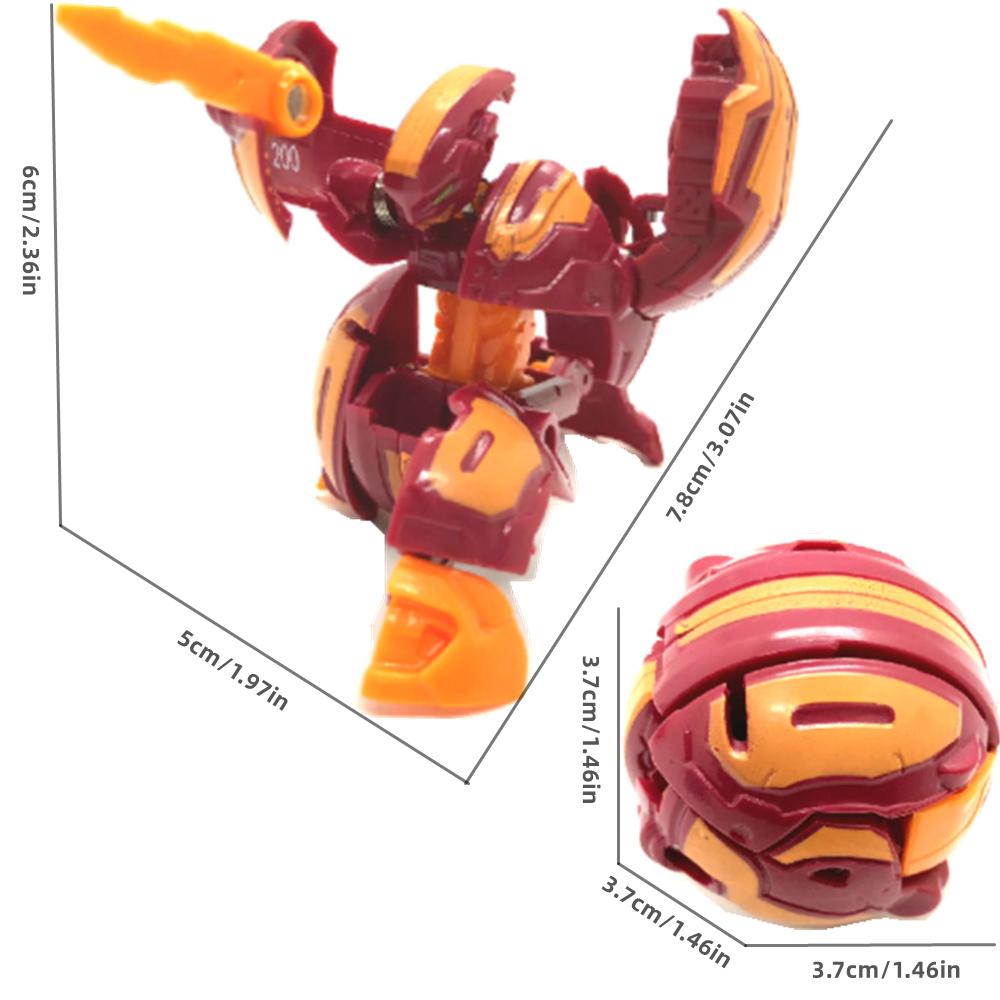 Blaze Knight 3.8cm Deformed Egg Hyper Dragonoid Battle GameToy