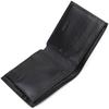Convenient Horizontal Men's Wallet Made of Natural Smooth Leather CANPELLINI 21779 Black