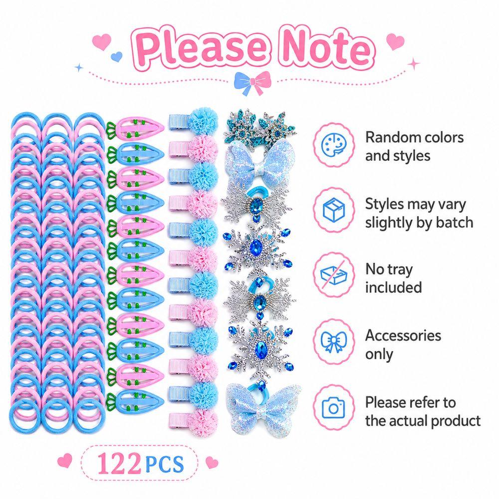 Soft Elastic Girls Hair Accessories Set Glitter Bow Girls Hair Bands Kids Girls