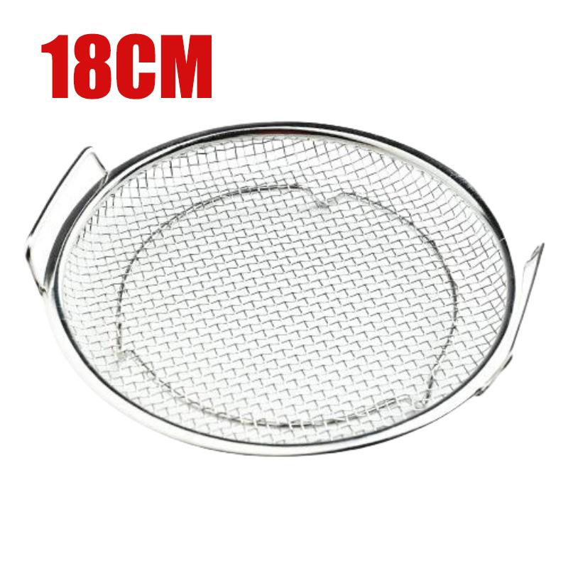 

Stainless Steel Mesh Oil Filter Tray Drain Basket Set Reusable Vegetable Draining Rack With Handle Round Fried Food Strainer