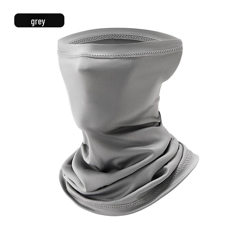 

Солнцезащитная маска Cycling Ice Silk: Дышащий, быстросохнущий, многофункциональный шейный платок для активного отдыха One Size серый