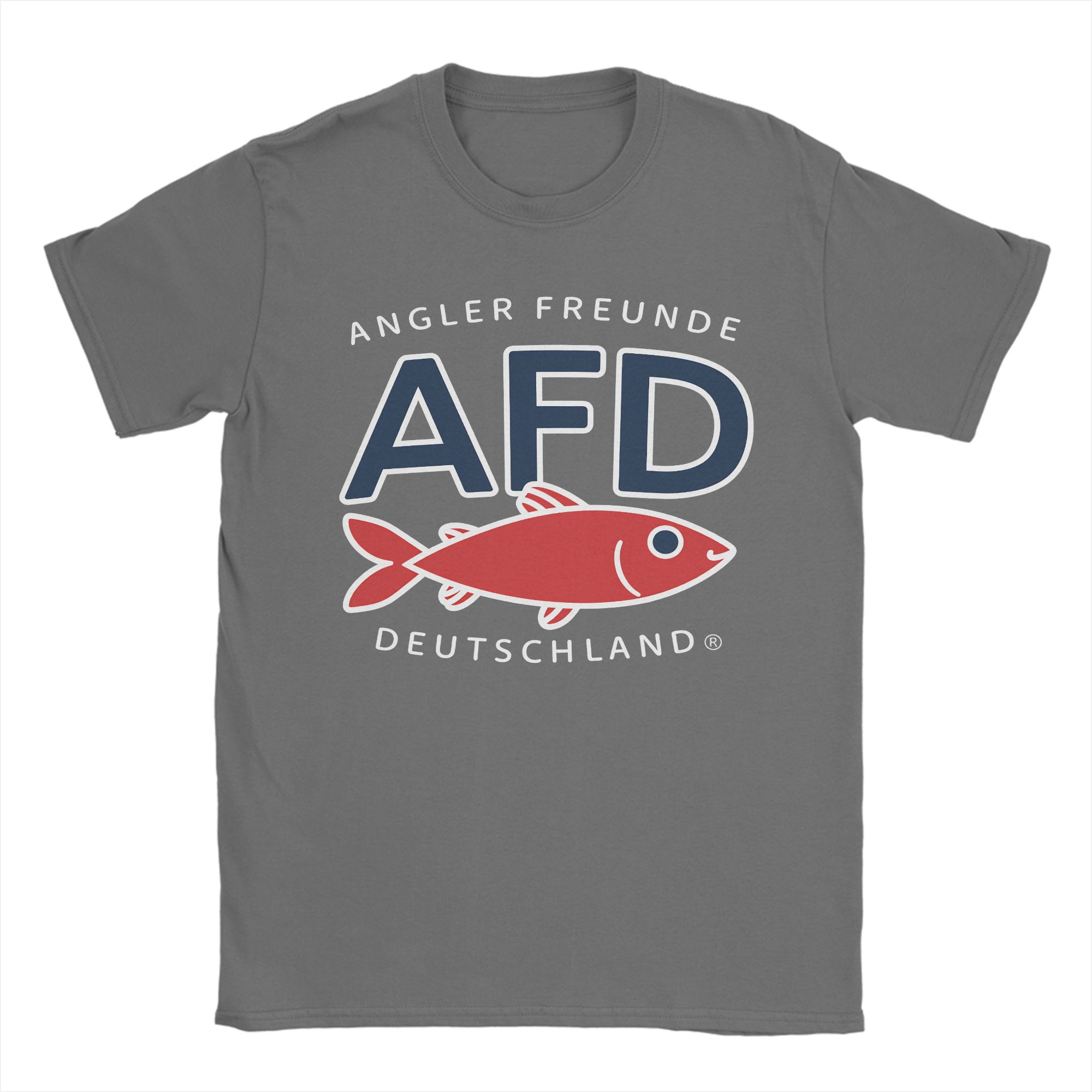 ZheXiong TEE AFD Angler Friends Alice Weidel T-shirt Zomer Heren 100% Katoen Ronde Hals Oversized Kleding Korte Mouwen Grappig T-shirt 4XL