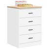 VidaXL Garage Storage Cabinet White 60x51x85 Cm Pine Wood, Cabinet, Tool Cabinet, Low Cabinet, Cabinet of 860598