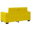 2 Seater Sofa Yellow 160 Cm Velvet