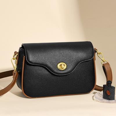 Modna Damska Prosta Torebka Crossbody ze Skóry PU Rekreacyjna Mała Kwadratowa Torebka Luksusowy Design Damska Torba Listonoszka Markowa Saszetka Podróżna