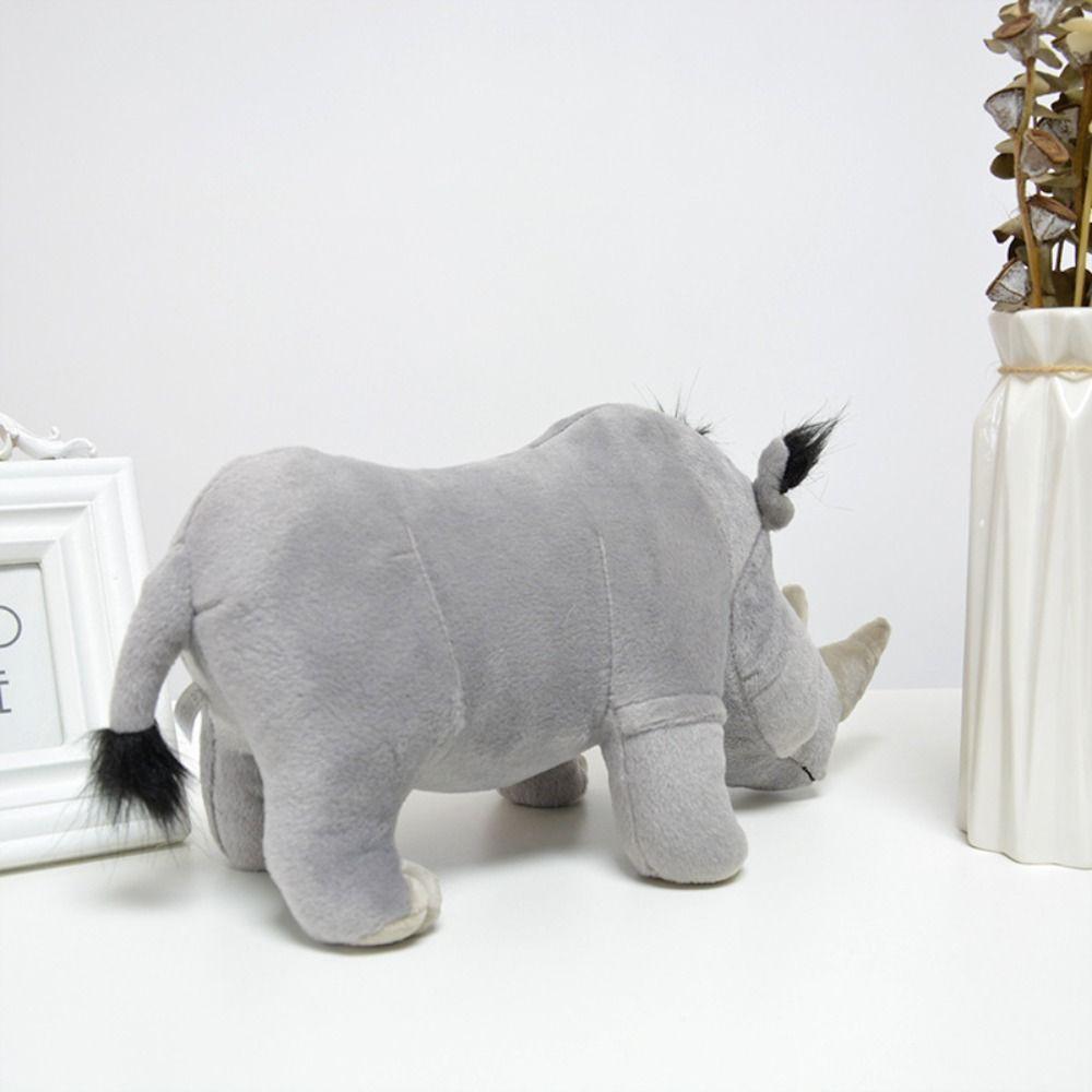 Wild Animals Rhinoceros Plush Toy Stuffed Animals Stuffed Rhinoceros Doll  Xmas Gift
