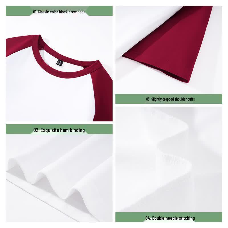 Baleno Women's Loose Raglan Colorblock Graphic T-Shirt