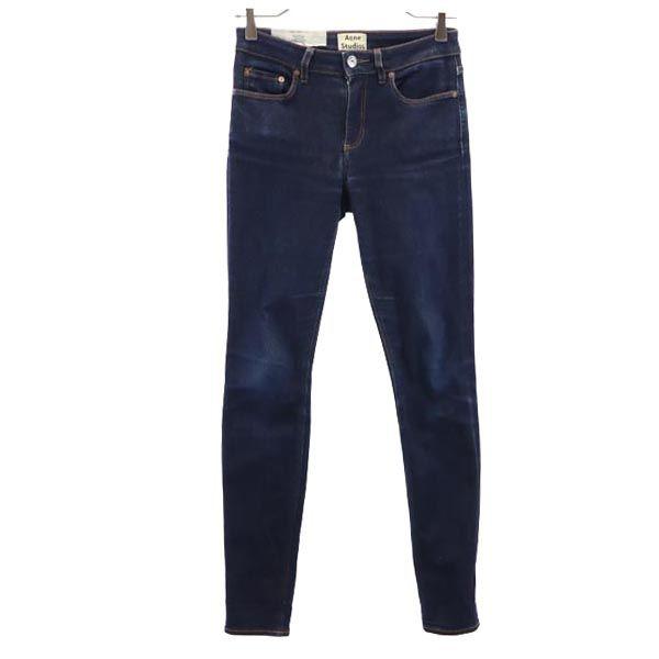 ACNE STUDIOS Skinny denim pants W27 Navy Stretch Jeans Women Used