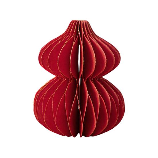 Christmas Tree Hanging Ornament Set Easy Assembly Festive Hanging Decor 3D Honeycomb Paper Decoration