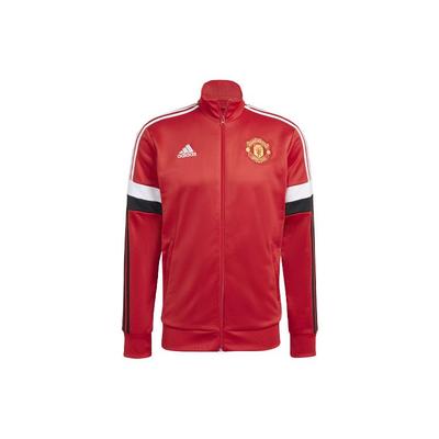 Manchester United 3-Streifen Trainingsjacke Herren Oberteile Rot GR3887