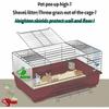 6/12Pcs Prevent Scatter Cage Protection with Zip Ties Guinea Pig Habitat Siding  Pet Cage