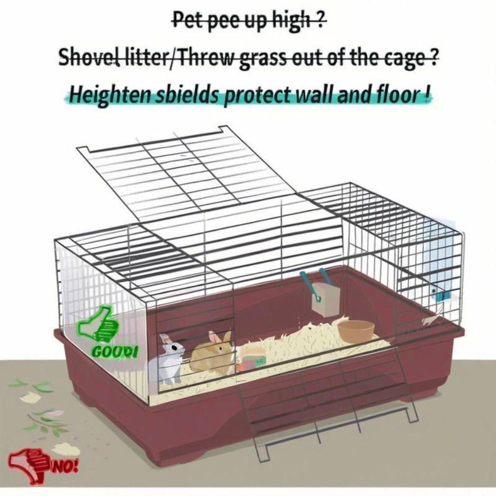 6/12Pcs Prevent Scatter Cage Protection with Zip Ties Guinea Pig Habitat Siding  Pet Cage