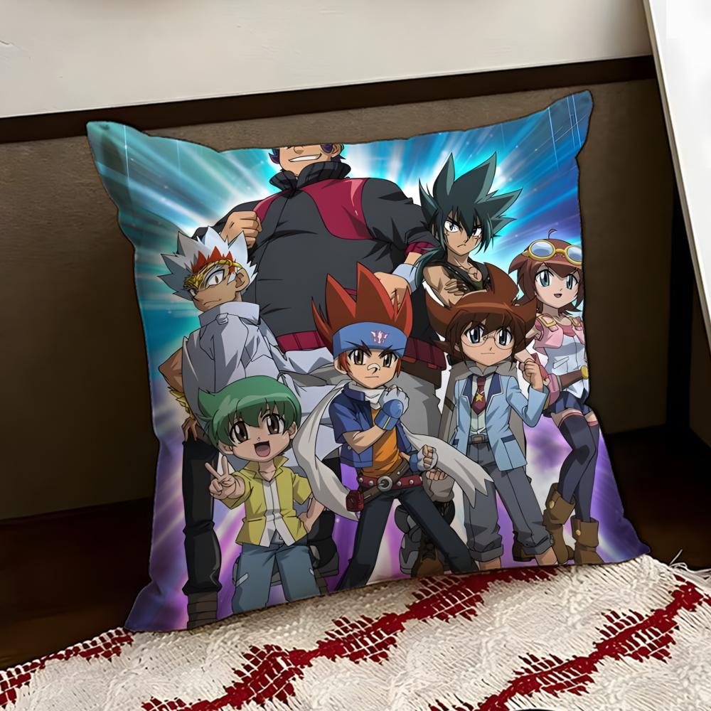 Anime BBeyblade Cartoon Cushion Cover Reversible Soft Durable Pillow Cover Home Car MultiScene Use for Daily Comfort