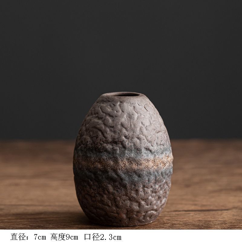Chinese Vintage Ceramic Vase Hydroponic Flower Arrangement Container Living Room Office Dining Table Floral Vase Home Decoration