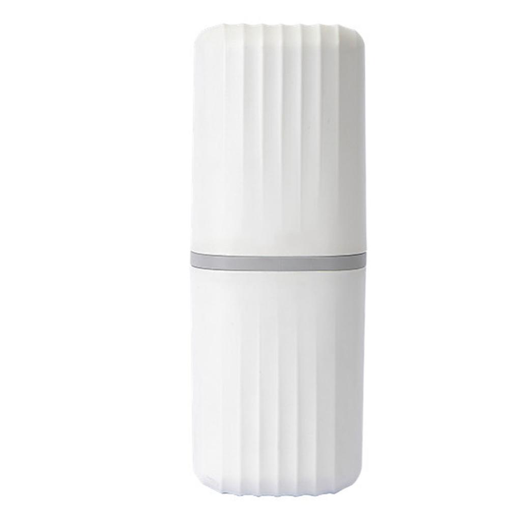 Portable Toothbrush Holder Toothpaste Container with Cover Multifuctional Storage Cup for Home Travel Use