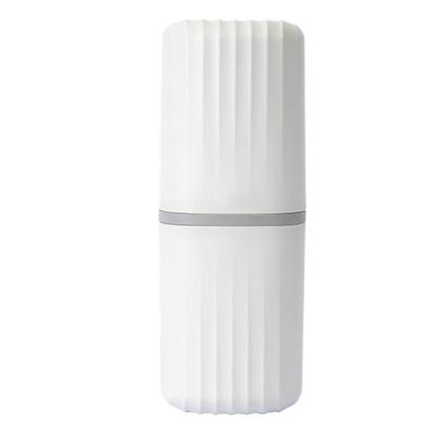 Portable Toothbrush Holder Toothpaste Container with Cover Multifuctional Storage Cup for Home Travel Use