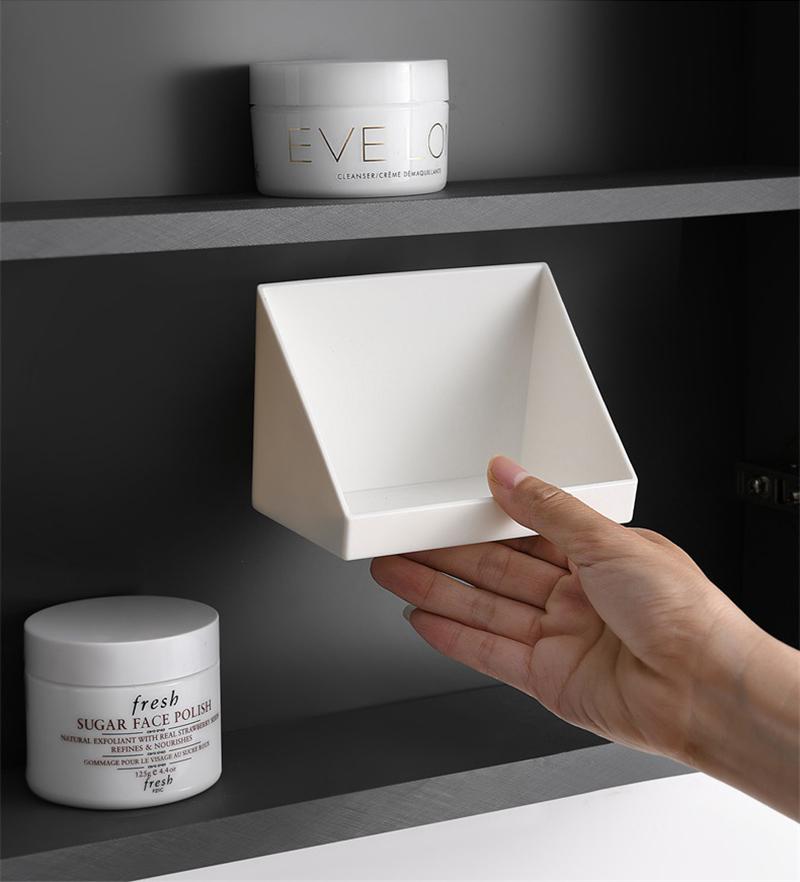 Schrank Kosmetische Lagerung Box Wand Lagerung Rack Lippenstift Schmuck Lagerung Regal Rack Make-Up Halter Fall Badezimmer Organizer