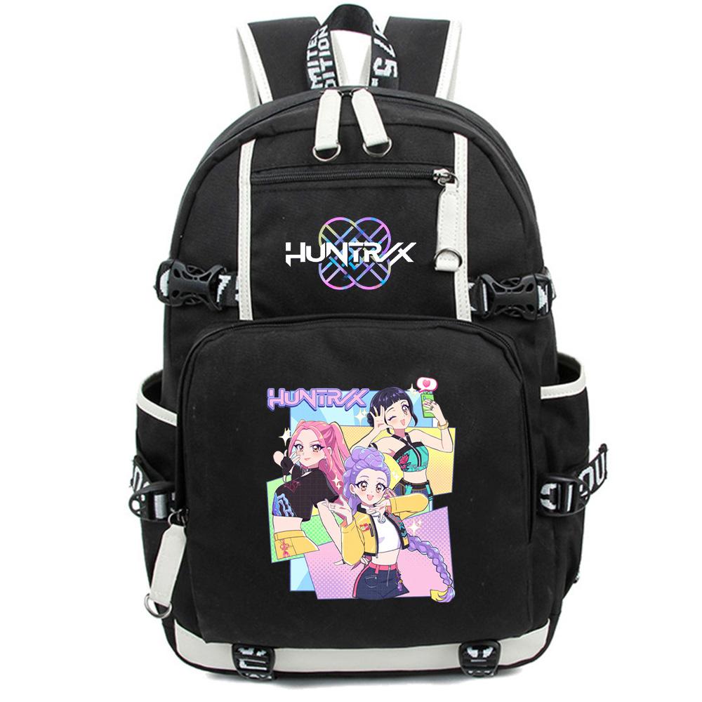 Anime Cartoon K-Pop Demon Hunters Backpack Large Capacity Bookbag for Student Boy Girl Schoolbag Outdoor Waterproof Laptop Travel Bag Mochila