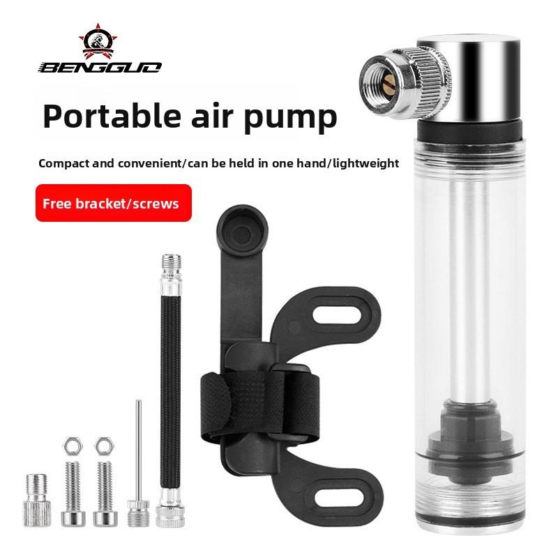 Portable Bicycle Pump With Aluminum Alloy Material For Mountain Bike Riders