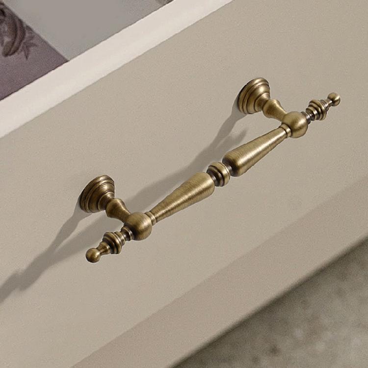 Oxidation Resistant Solid Brass Handles Comfortable Grip Drawer Pull Simple Installation for Cabinets Drawers Cupboards