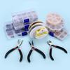 352-950Pcs Stainless Steel Jewelry Making Kits Lobster Clasp Jump Rings End Crimps Beads Clasp for DIY Jewelry Accessories