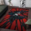 1pc Venom Pattern Area Rug Soft Flannel Floor Mat for Living Room,Office,Bedroom and Carpet,Sofa Coffee Table Floor Mat