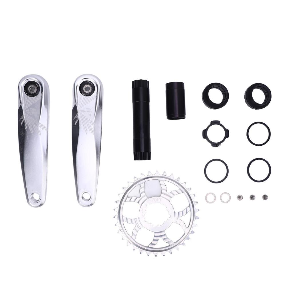 Bike Crank Arm Set Aluminum DUB Hollow Split Narrow Wide Chainring Crank Set for Mountain Bikes