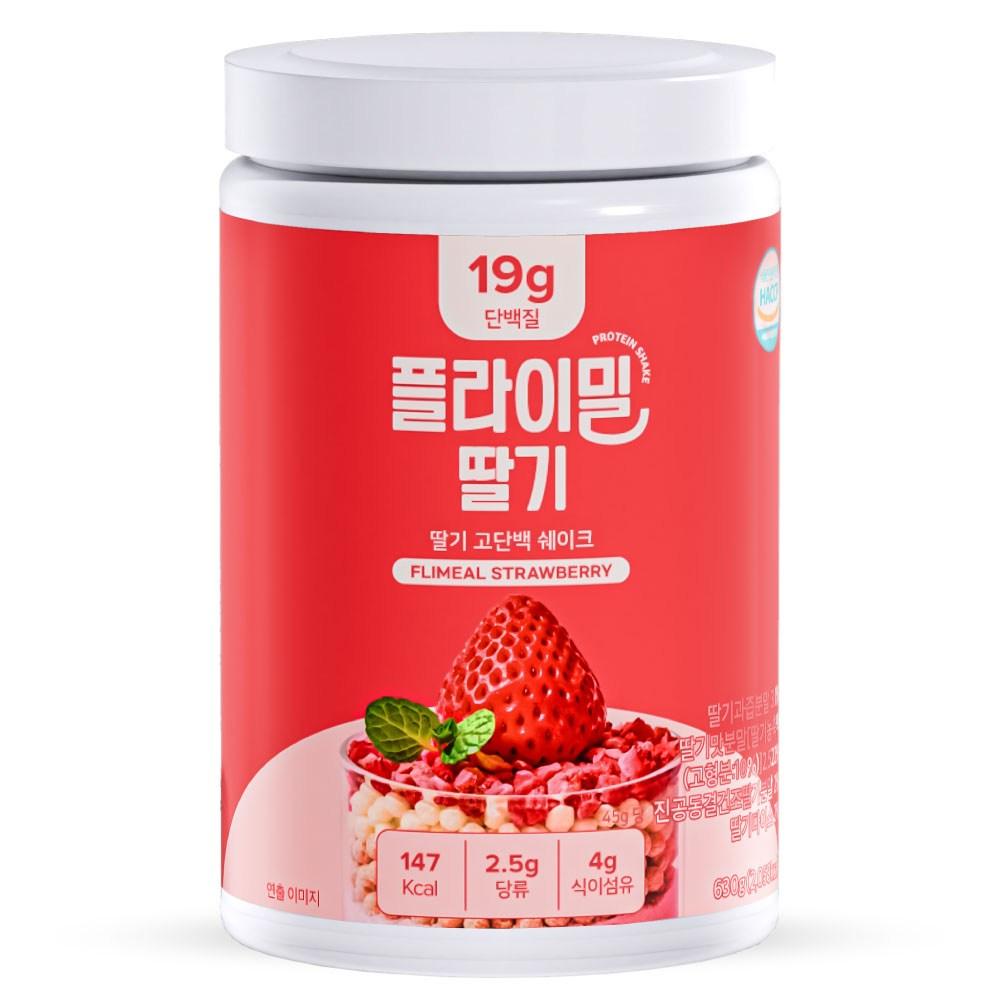 Flymeal Strawberry High-Protein Protein Shake 630g 1 pcs Ingredients: may be subject to change at the manufacturer’s | 630g 1 pcs