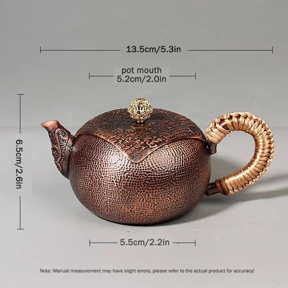 New Style Handmade Copper Kettle, No-coating Brewing Tea Pot, Household Small Tea Kettle, Vintage Copper Pot, Kung Fu Tea Set