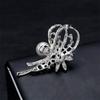 Elegant Narcissus Brooch Pearl-Embellished  Flower Pin For Clothing