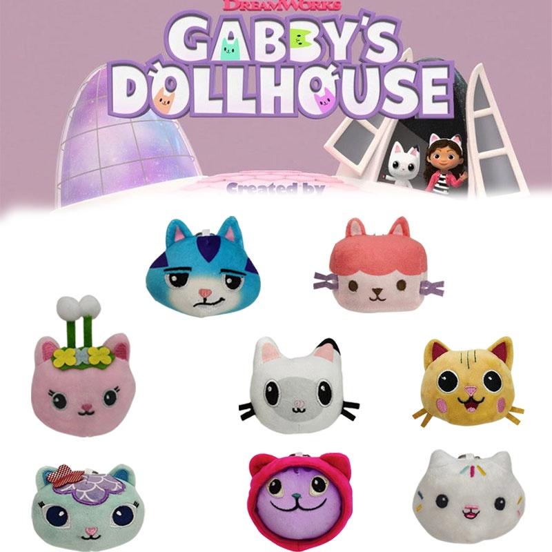 Dollhouse Gabbys 10cm Plush Pendant Key Chain Pp Cotton Decoration Backpack