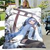 Cute Gawr Gura Hololive Anime Soft Plush Blanket,Flannel Blanket Throw Blanket for Living Room Bedroom Bed Sofa Picnic Cover Kid