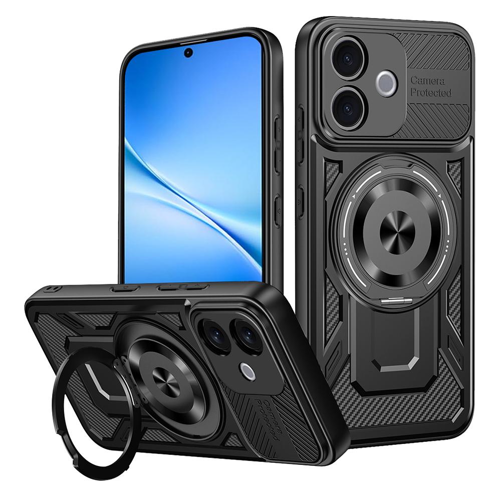 Magnetic Case For Vivo V60 Lite 5G / V60 Lite 4G Rotating Kickstand TPU + PC Phone Cover
