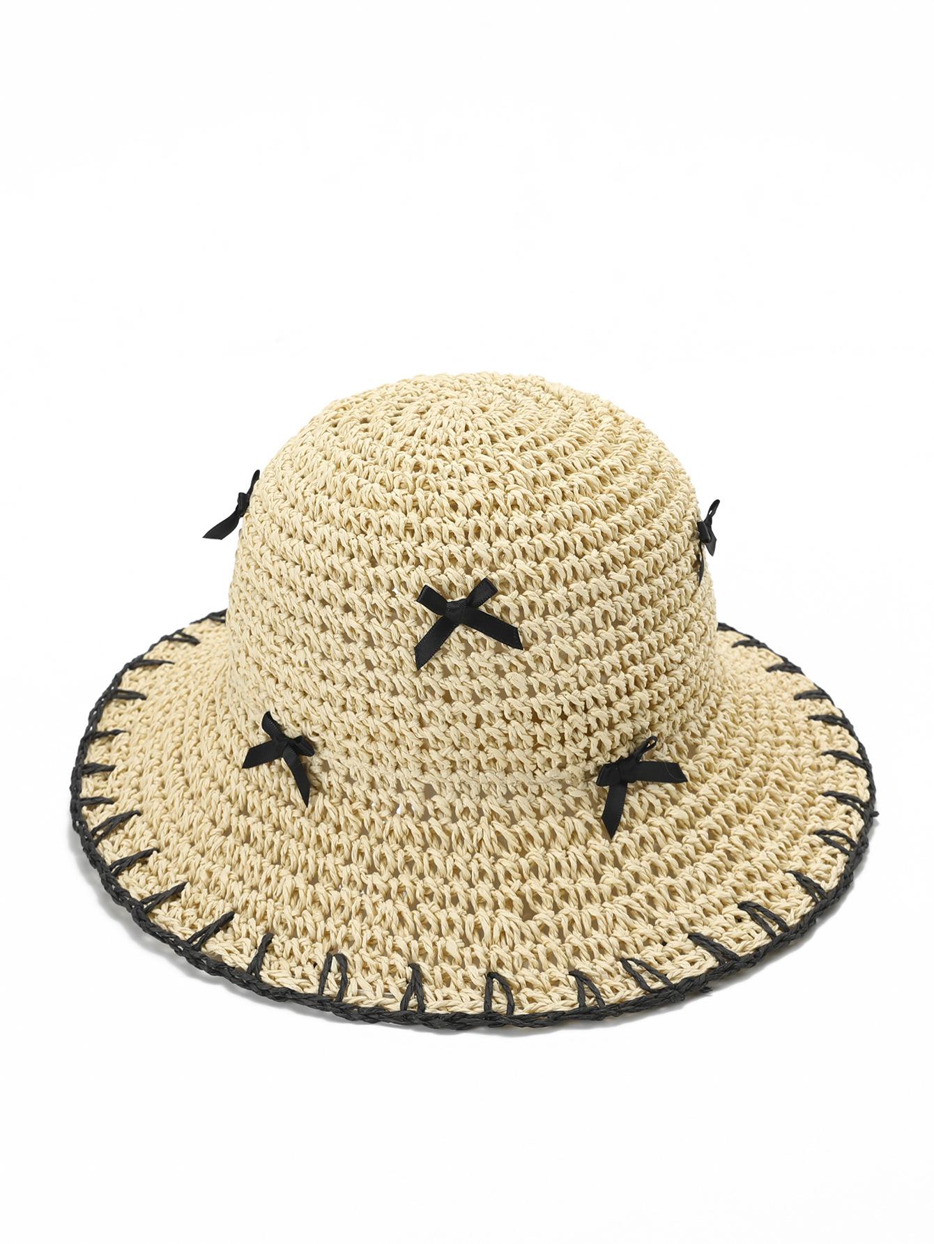 

Универсальная шляпа-панама с широкими полями для защиты от летнего солнца, пляжная соломенная шляпа, шляпа-панама M（56-58cm） хаки