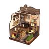 CRESYMME Dollhouse Miniature Kit, Wooden 3D Puzzle, DIY Handmade, for Adults (Countryside Coffee Shop)