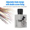 Manual Wire Stripper, Portable Wire Stripping Machine, Small Home Use Wire Stripping Tool with 5 Blades, Adjustable