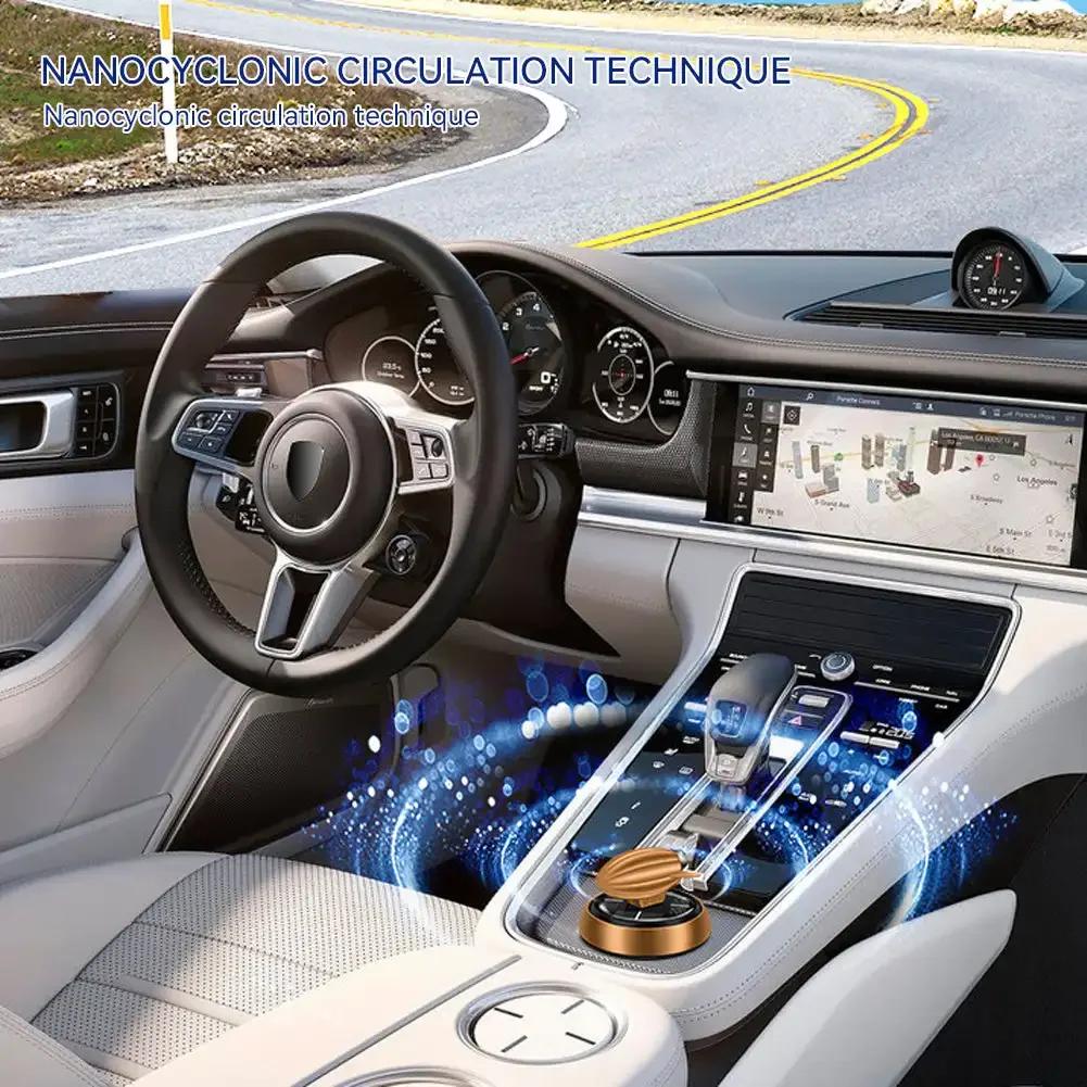 Ornements Parfumés d'Aromathérapie Solaire pour Voiture Désodorisant Solaire Dirigeable Queue de Navire Rotative Diffuseur d'Arômes pour Véhicule Maison Bureau