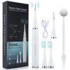 Rechargeable Sonic Electric Toothbrush Teeth Whitening Kit with Tartar Remover and Stain Removal for Dental Care
