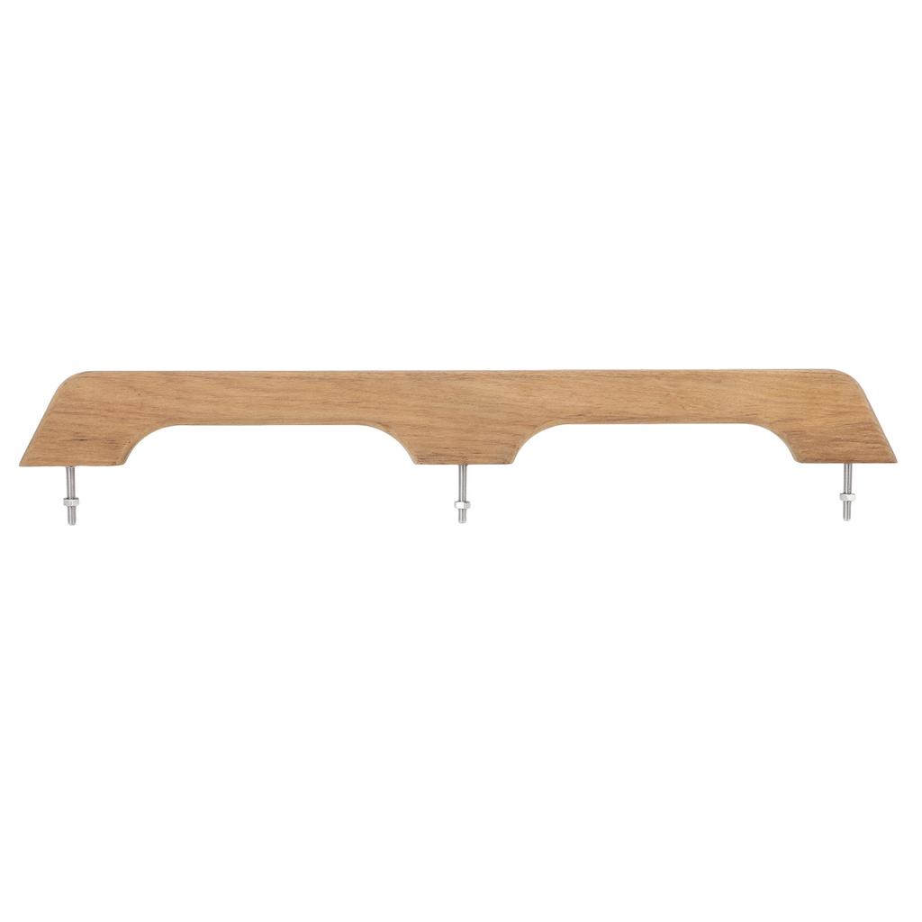 Teak Handlauf 2 Schlaufen 22 Zoll Robust Fäulnisresistent Holz Boots Haltegriff für Marine RV Bootfahren