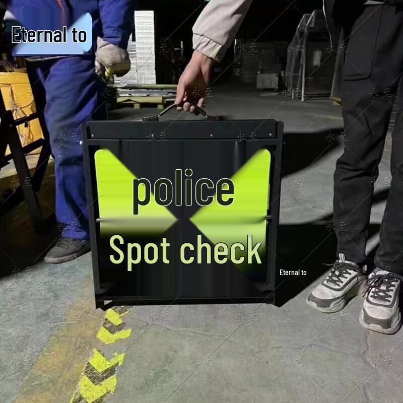 Foldable Voice Traffic Inspection Warning Sign