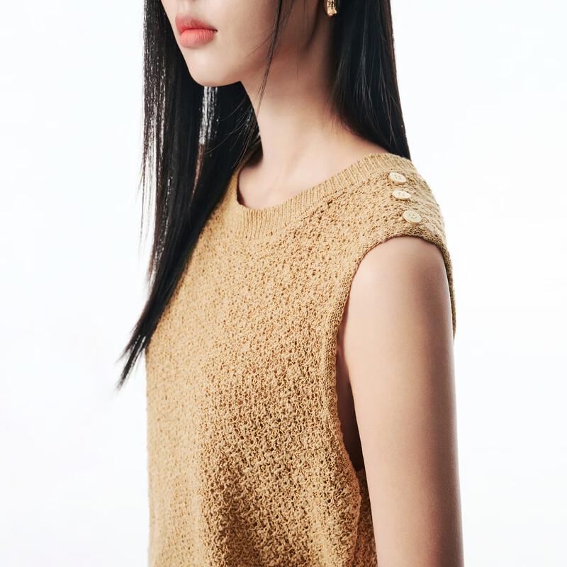 PEACEBIRD Women's Textured Knit Vest