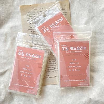Premium Photocard Sleeve Tarot Card Transparent Photocard Sleeve Celebrity Hologram Storage Pokkoo Protective Film 50 Sheets/Each