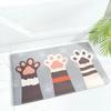 VIKAMA Cat Welcome Mat, Funny Hi Bye Print Doormat, Non-Slip Floor Rug for Indoor Outdoor Front Door Kitchen Bedroom Decor