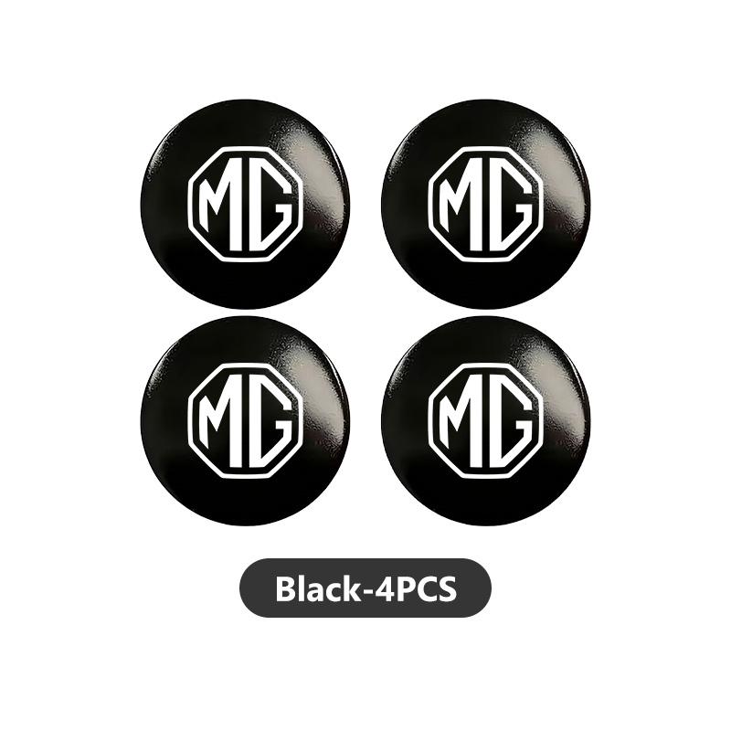 For MG 56mm 4pcs Car Wheel Center Hub Cap Badge Logo Sticker Cyberster 3 5 6 7 ZS ES5 ONE HS 4 EV bso1