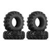 INJORA Mud Paw 1.0" Tires for 1/24 RC Crawler Axial SCX24 FMS FCX24 Enduro24 (T1022)